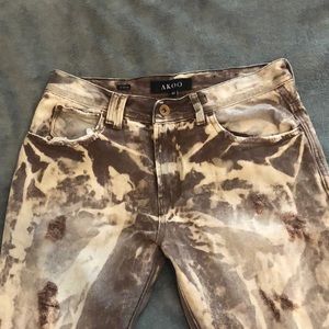 Authentic AKOO Men’s Brown Denim Jeans Size 32